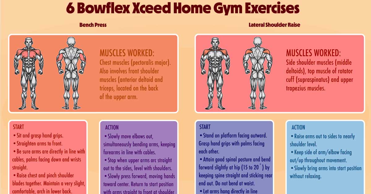 Bowflex xceed exercise chart new arrivals